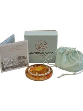 Authentic American West Sterling Silver Concha Cuff Bracelet Size M NWT